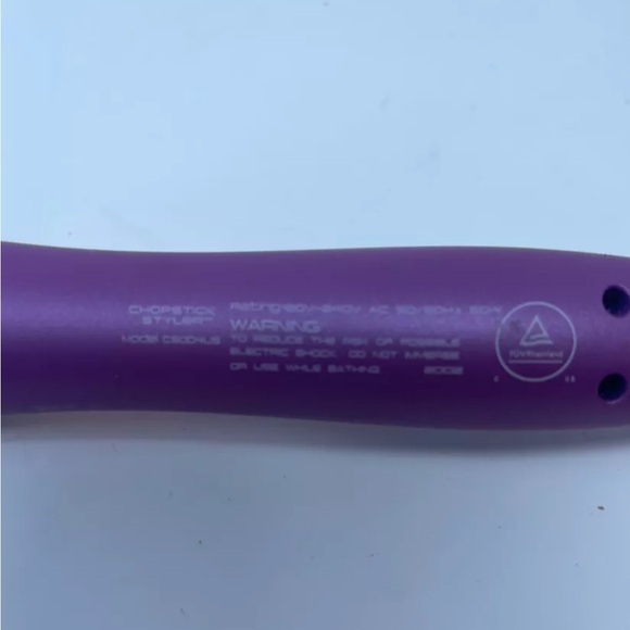 CHOPSTICK STYLER Master Curling Wand Iron Rectangular 1 inch Ceramic Barrel EUC - Picture 3 of 3